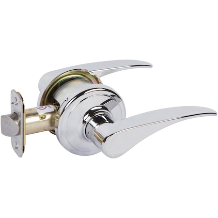 Delaney Hardware Grade 2 Mircet Chrome Passage Hall/Closet Bright 324626